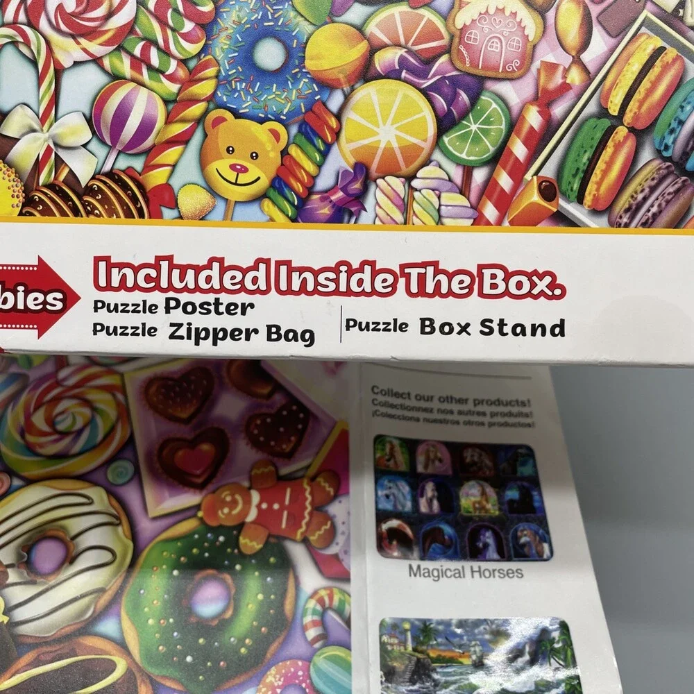 Brain Tree 1000-Piece Candy Collection Jigsaw Puzzle Poster Included COMPLETE
